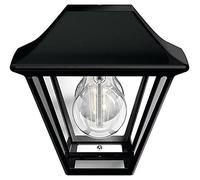 Philips Alpenglow Applique Murale Extérieure, IP44 Résiste aux Intempéries, Durable, Aluminium, Design Classique, Black, Ampoule E27 Vendue Séparément