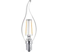 Philips Ampoule Flamme Transparente À Filament 25w Ba35 E14