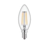 Philips Ampoule LED Bougie E14 4.3W (équivalent 40W) Blanc Chaud 2700K 470lm 15000h 220-240V 50/60Hz
