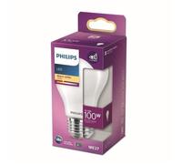 Philips ampoule LED Equivalent 100W E27 Blanc chaud Non dimmable, Plastique