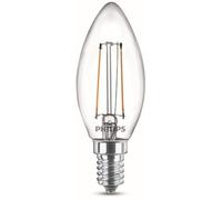 Philips Ampoule LED LEDclassic B35 E14 2W 2700K Pack de 2