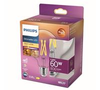 Philips Ampoule LED LEDclassic WarmGlow E27 G93 5,9W (2200–2700K) à intensité variable 60W
