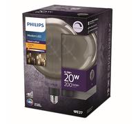 Philips ampoule LED Globe Giant E27 20W Blanc Chaud Smoky Compatible Variateur, Verre