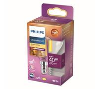 Philips LED 871951432439800 LED CEE D (A - G) E14 forme de goutte 3.4 W = 40 W blanc chaud (Ø x H) 45 mm x 80 mm à intensité variable (Dim to Warm) 1 pc(s)