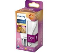 PHILIPS Ampoule LED Standard E27 - 100W Blanc Chaud Dépolie Verre Compatible Variateur - Verre