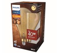Philips ampoule LED Standard Giant A160 E27 40W Ambrée, Compatible Variateur, Verre