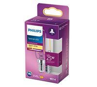 Philips ampoule LED Tube T25 E14 25W Blanc Chaud Claire, Verre