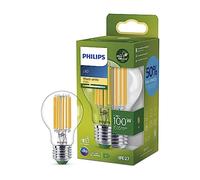 Philips LED Filament A60 Ampoule 7,3W = 100W E27 claire 1535lm blanc chaud 2700K Ultra efficace
