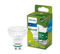 Philips, ampoule LED Ultra Efficient Classe A, 50W, culot GU10, blanc 3000K