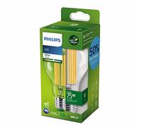 Philips ampoule LED Ultra Efficient 75W, 3000K Blanc, transparente, verre