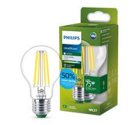 Philips ampoule LED Ultra Efficient 75W, culot E27, blanc froid 4000K, transparente