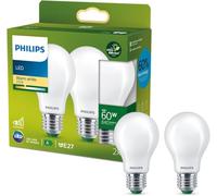 Philips LEDclassic Pack de 2 ampoules ultra performantes E27, 2700 K, 4 W, 8720169275072, A60