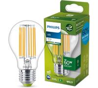 Philips Ampoule transparente à filament 60 W A60 E27
