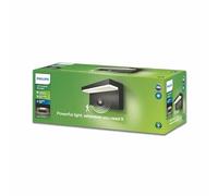 Philips Applique Murale Exterieur LED, Lampe Exterieur avec detecteur de mouvement, Gris Anthracite, Résistant à l'eau IP44, Philips Bustan pour éclairage de votre maison, jardin et terrasse