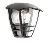 Philips Applique Murale Exterieur LED, Lampe Exterieur, Noir, Philips Creek pour éclairage de votre maison, jardin et terrasse (nécessite une ampoule E27 60 Watts, non fournie)