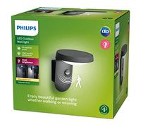 Applique murale d'extérieur avec détecteur de mouvement LED TYLA IR 9W 2700K 820lm IP44 anthracite Philips