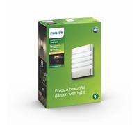 Philips Applique murale extérieure LED RACCOON, 1x4W, éclairage blanc chaud 2700K - Inox