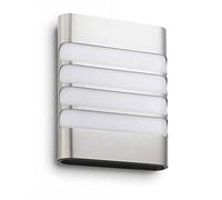 Philips Applique murale extérieure LED RACCOON, 1x4W, éclairage blanc chaud 2700K - Inox