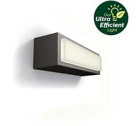 Philips Applique murale Stratosphere 3,8 W, Applique d'extérieur, Anthracite, Métal, IP44, Terrasse, Jardin, I