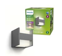 Philips Applique murale extérieure Arbour LED 6 W 700 lm 2700 K IP44 Aluminium Gris anthracite