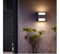 Philips Applique murale extérieure Arbor Ultra Efficace LED 2x3,8W 800 lm Anthracite