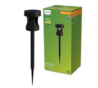 Philips Borne solaire d'extérieur Avery – LED intégrée 1,8 W 2700 K 200 lm – Noir