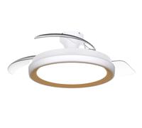 Philips Bliss Ventilateur Rétractable Pales Rétractables, Led 3 Cct, Moteur Dc Silencieux - Philips