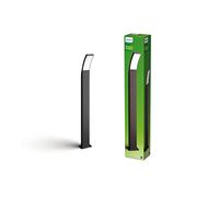 Philips, borne extérieure LLED Splay, 12 W, anthracite, lumière blanc chaud 2 700 K, indice de protection IP44, source lumineuse intégrée