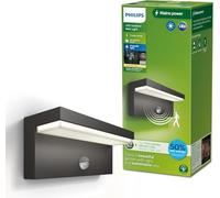 Philips Applique d'extérieur Bustan – LED 3,8W 2700K, détecteur de mouvement, anthracite