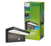 Philips Applique d'extérieur Bustan – LED 3,8W 2700K, détecteur de mouvement, anthracite