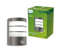 Philips Calgary Applique d’Extérieur avec Capteur, Max 25 W, Douille E27, Anthracite