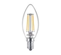 PHILIPS Corepro LED Bougie E14 Filament Claire 4.3W 470lm - 827 Blanc Très Chaud | Équivalent 40W
