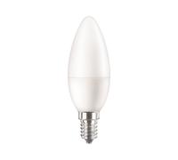 Philips CorePro LEDcandle B35 E14 5W (équivalent 40W) 2700K Blanc Chaud 470lm 15000h Finition Mate, tension 220-240V, RoHS