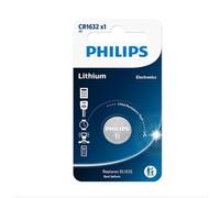 PHILIPS CR1632/00B Pile bouton au lithium 3 V, haute capacité et sortie stable