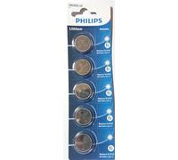 PHILIPS CR2032 LOT DE 5 PILES AU LITHIUM 3V