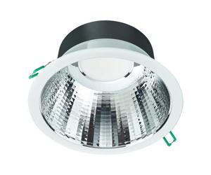Philips Downlight LED Coreline DN142B Aluminium Blanc 19,2 W 2300 lm 60D - 830 Blanc chaud | Taille de scie 200 mm - IP20 - UGR<19
