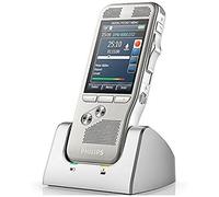 Philips Dictaphone Pocket Memo DPM8100 – Enregistreur vocal 4 Go 2 micros Écran 2,4" Argent brossé