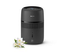 Philips Evaporative Humidifier Series 4000, Smart and Hygienic Humidification for Rooms up to 41m2, Ultra Quiet 6dB, Humidity Sensor, Aroma Add-On, 275ml/h, 3.5L Water Tank, Black (HU4109/03)