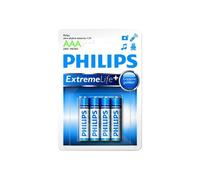 Philips ExtremeLife+ LR03E4B - Batterie 4 x AAA - Alcaline