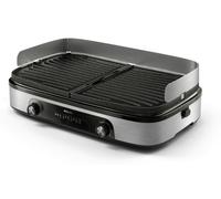 Philips HD6222/90 electric griddle Freestanding 2400 W Black, Stainless steel