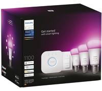 Philips Hue Ampoule à LED 871951429135500 CEE: F (A - G) Hue White & Col. Amb. 3er Starter Set inkl. DimmerSwitch 3x800lm 75W E27 11 W de blanc chaud à blanc