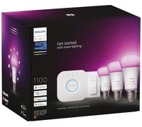 Philips Hue Ampoule à LED 871951429135500 CEE: F (A - G) Hue White & Col. Amb. 3er Starter Set inkl. DimmerSwitch 3x800lm 75W E27