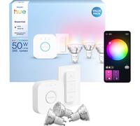 Kit D'ampoules Gu10 Philips Hue White And Color Ambiance - 3x 345 Lm, Bridge Et Variateur