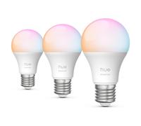 Philips Hue, Ampoule, Essential White & Color Ambiance (E27, 806 lm, 3x)