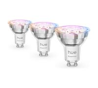 Philips Hue, Ampoule, Essential White & Color Ambiance (GU10, 345 lm, 3x)