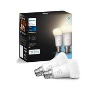 Philips Hue Ampoule intelligente, B22, à intensité variable, paramètres dynamiques, fonctionne avec Alexa, Google Assistant et Apple Homekit, lot de 2