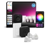 Philips Hue, Ampoule, Starter Kit Bridge Pro + LED White & Color Ambiance (GU10, 400 lm, 3x)