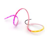 Philips Hue Bande LED Flux Multicolore, Éclairage connecté, 3000lm, 5m | Ruban LED, Couleurs vives, Extérieur, Découpable et Réutilisable, Technologie Chromasync, Contrôle via Commande vocale et App
