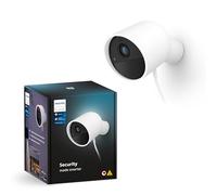 Philips Hue Caméra Filaire sécurisée, résolution 1080p, Notifications, intégration Transparente, Alimentation Continue, intérieur et extérieur, Blanc. Historique vidéo Gratuit 24 Heures