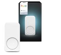 Philips Hue Carillon connecté Secure, Notifications en temps réel, tout type de prise, Compatible caméra, Sonnette connectée, détecteur mouvement Hue, Sonnette sans fil à installation facile, Blanc